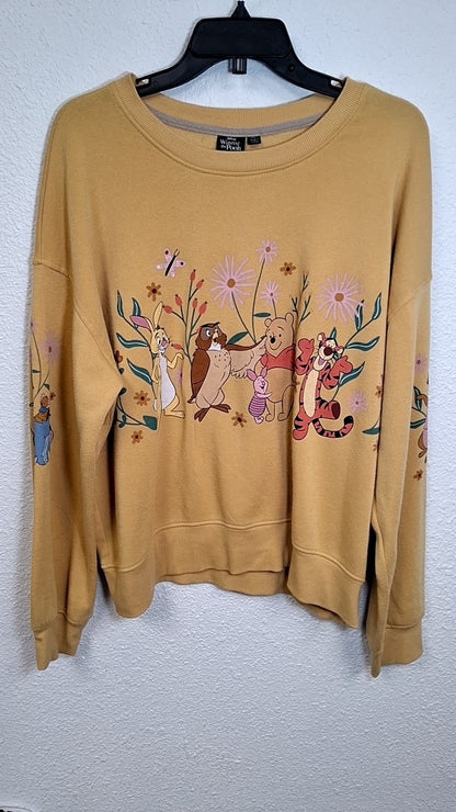 Winnie the Pooh Sweatshirt XXL Yellow