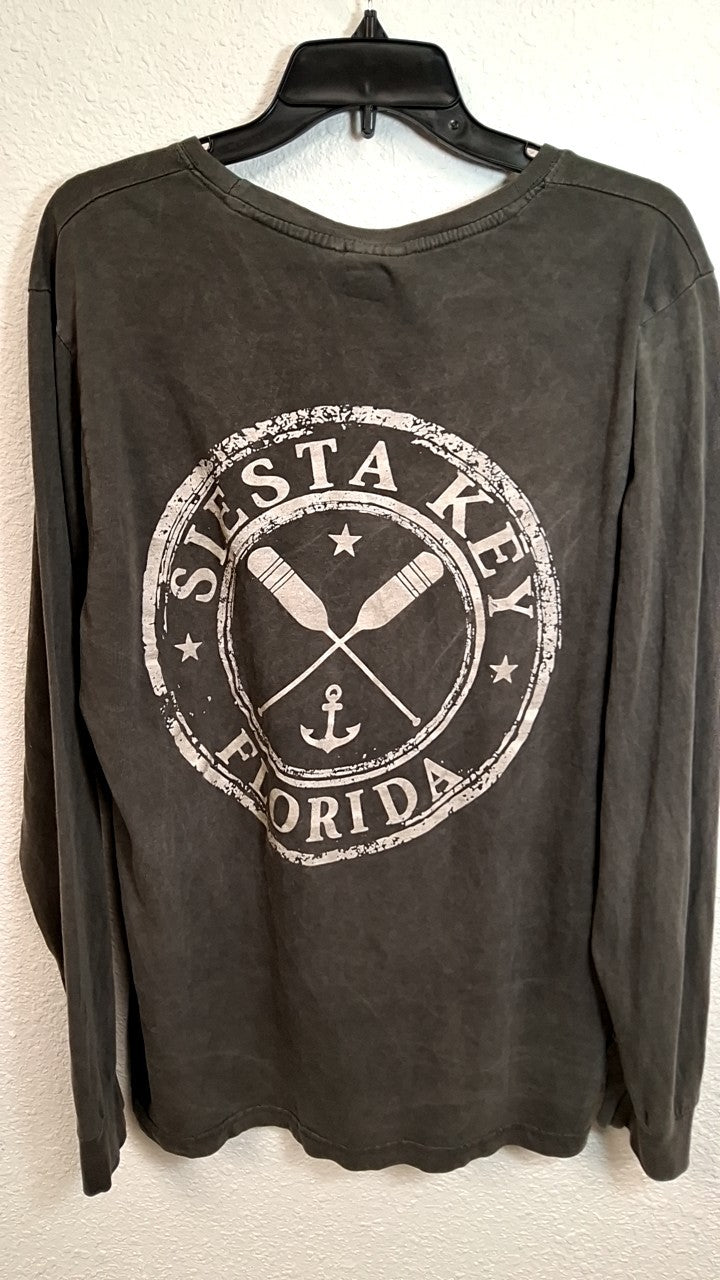 U.S. Vintage Siesta Key FL Shirt L Dark Gray