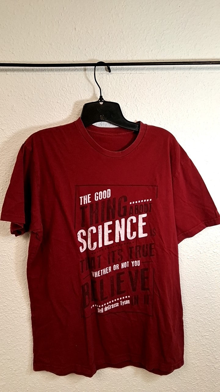 Haute Collections Neil deGrasse Tyson T-Shirt L Red