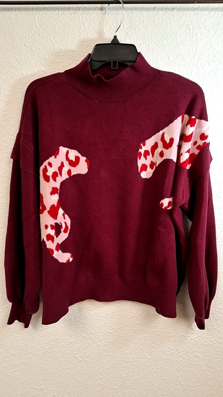 Crown & Ivy Sweater XL Maroon