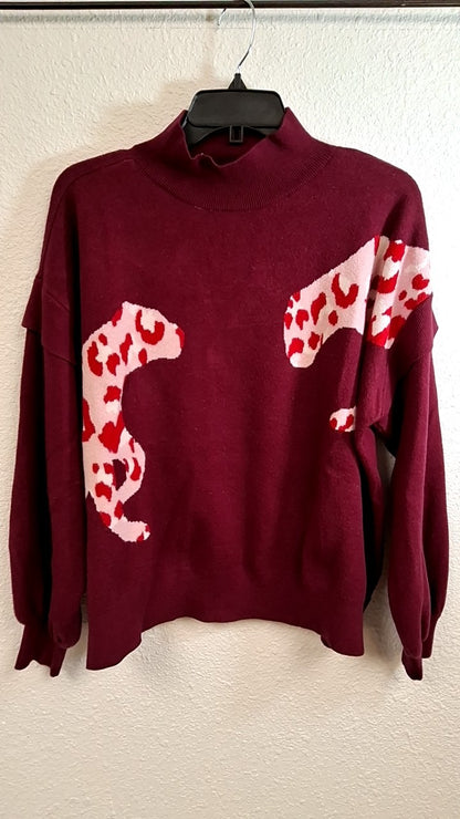 Crown & Ivy Sweater XL Maroon