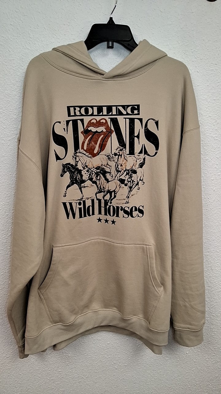 The Rolling Stones Hoodie 5xl Beige