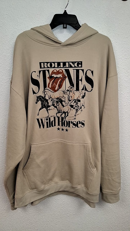 The Rolling Stones Hoodie 5xl Beige