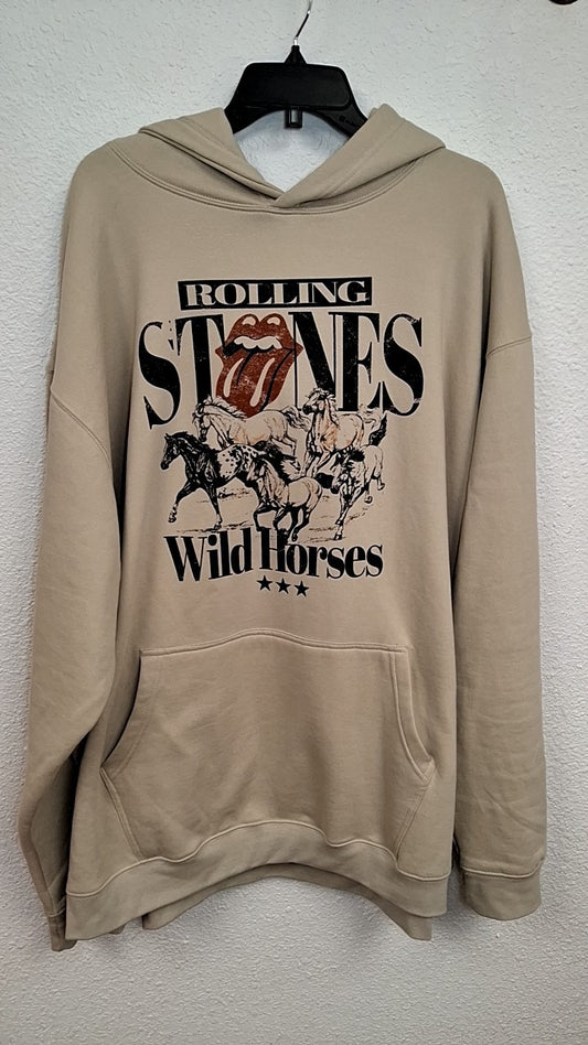 The Rolling Stones Hoodie 5xl Beige