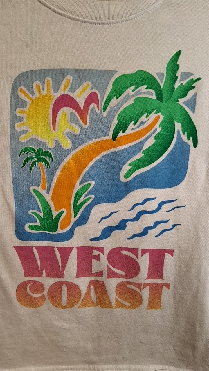 Old Navy Kids West Coast T-Shirt XL White