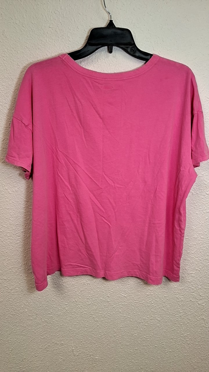 Navy No Drama LlamaOld  T-Shirt XL Pink