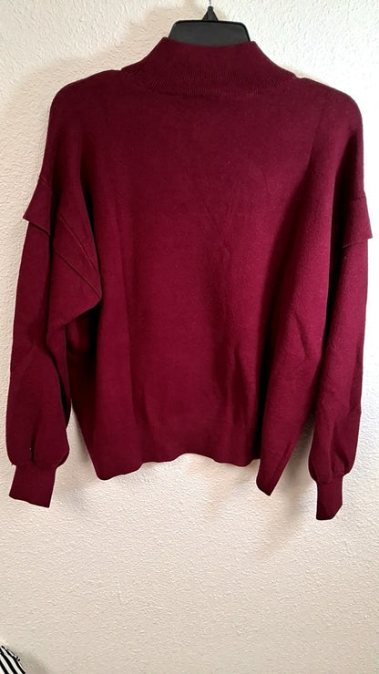 Crown & Ivy Sweater XL Maroon
