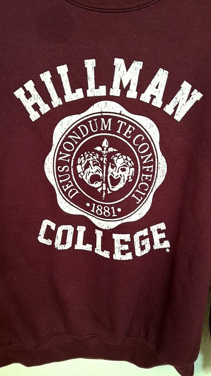 Hillman College Sweatshirt M Maroon