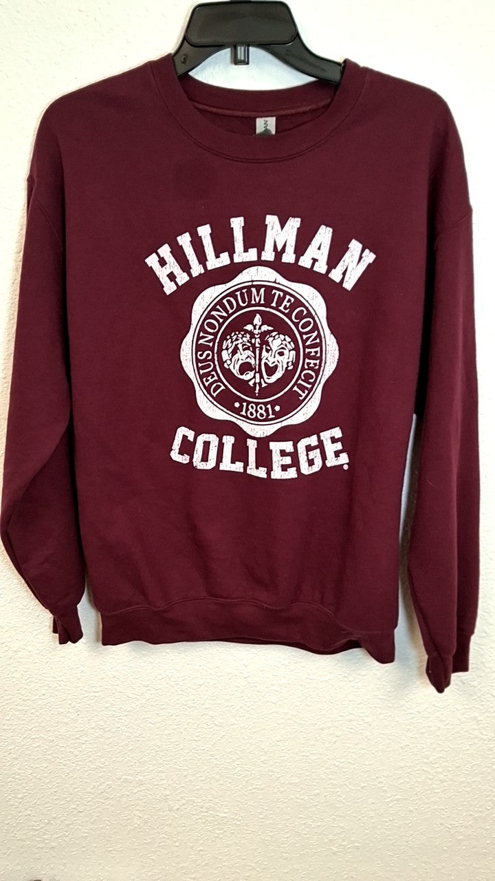 Hillman College Sweatshirt M Maroon