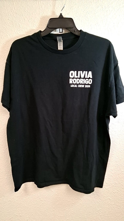 Olivia Rodrigo Local Crew 2024 T-Shirt XL Black