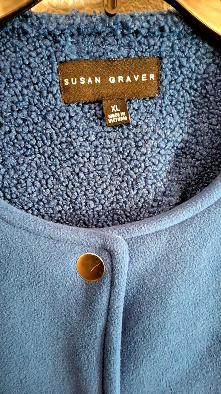 Susan Graves Jacket XL Blue and Navy