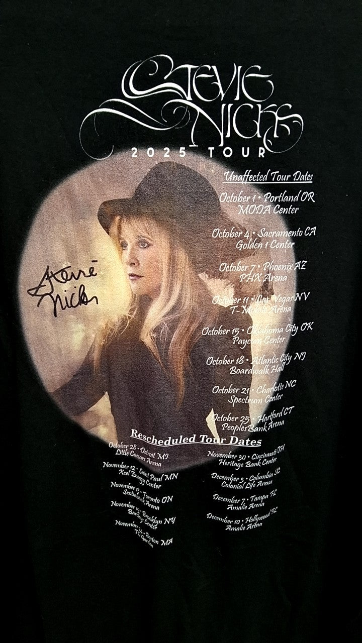 Stevie Nicks 2025 Tour T-Shirt XL Black