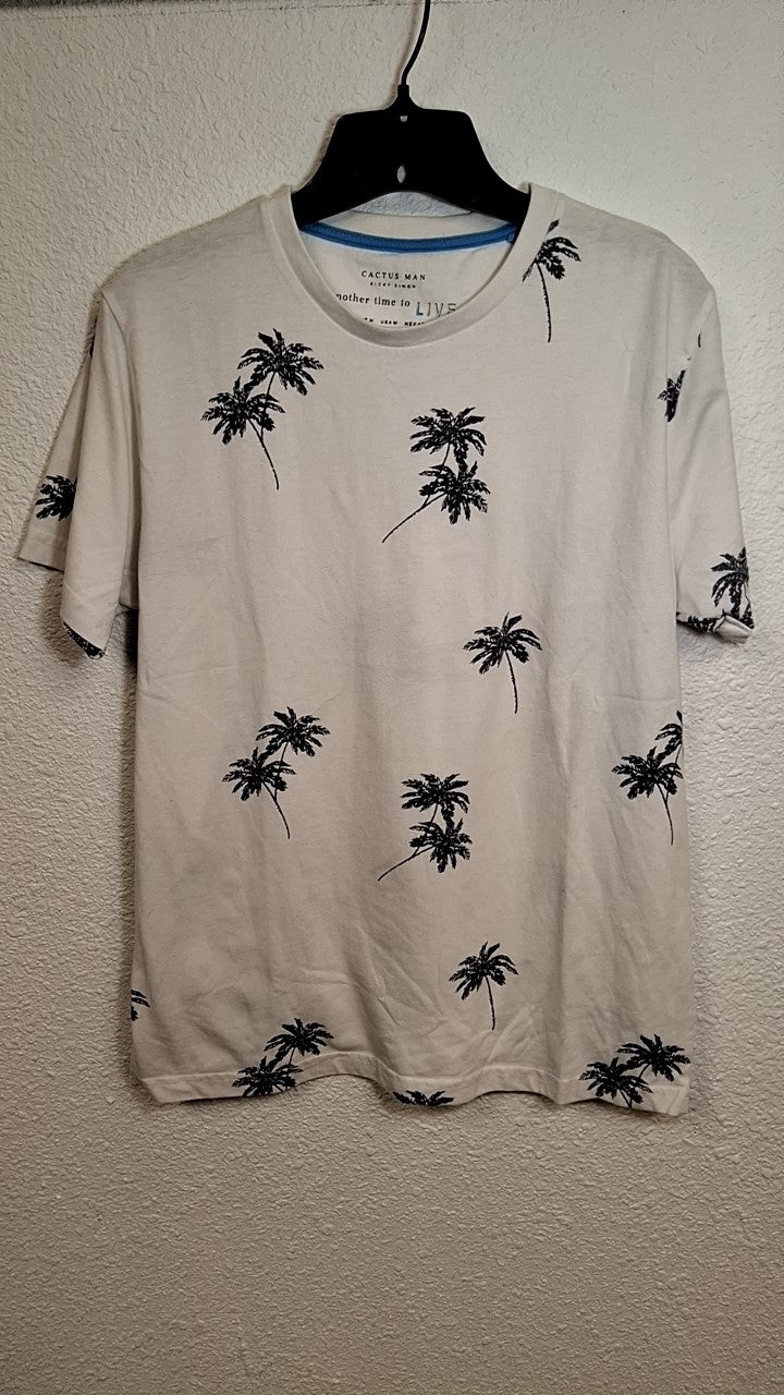 Cactus Man T-Shirt L White