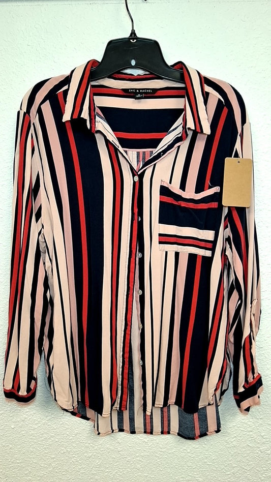 Zac & Rachel Shirt M Beige, Red, Navy Blue, Black