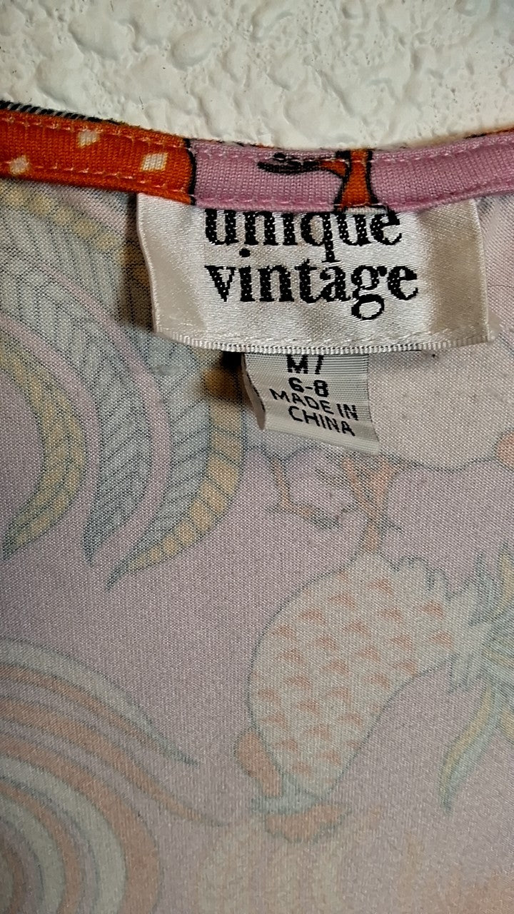 Unique Vintage Shirt M6/8 Light purple