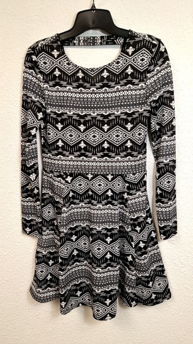 H&M Dress M Black and White