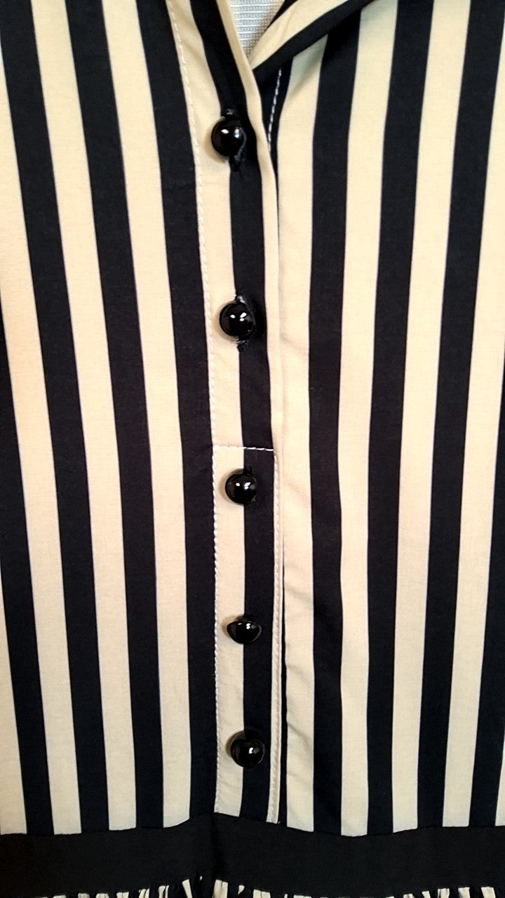 Sourpuss Dress M Black and White