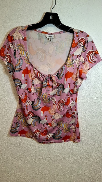 Unique Vintage Shirt M6/8 Light purple