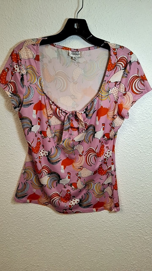 Unique Vintage Shirt M6/8 Light purple