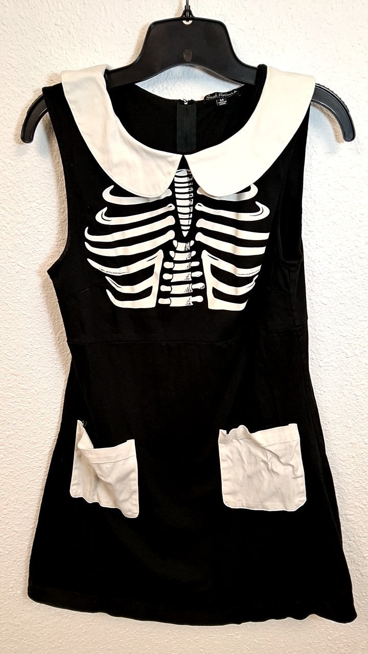 Smak Parlour Skelly Dress M Black and White