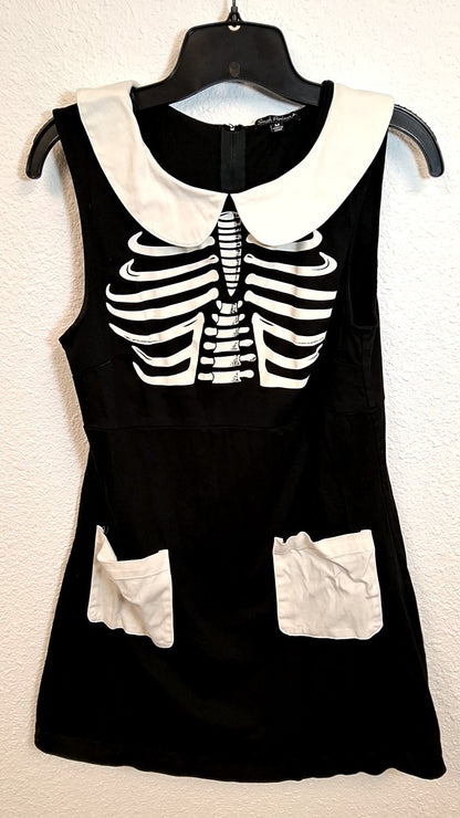 Smak Parlour Skelly Dress M Black and White