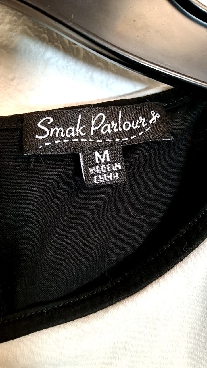 Smak Parlour Skelly Dress M Black and White