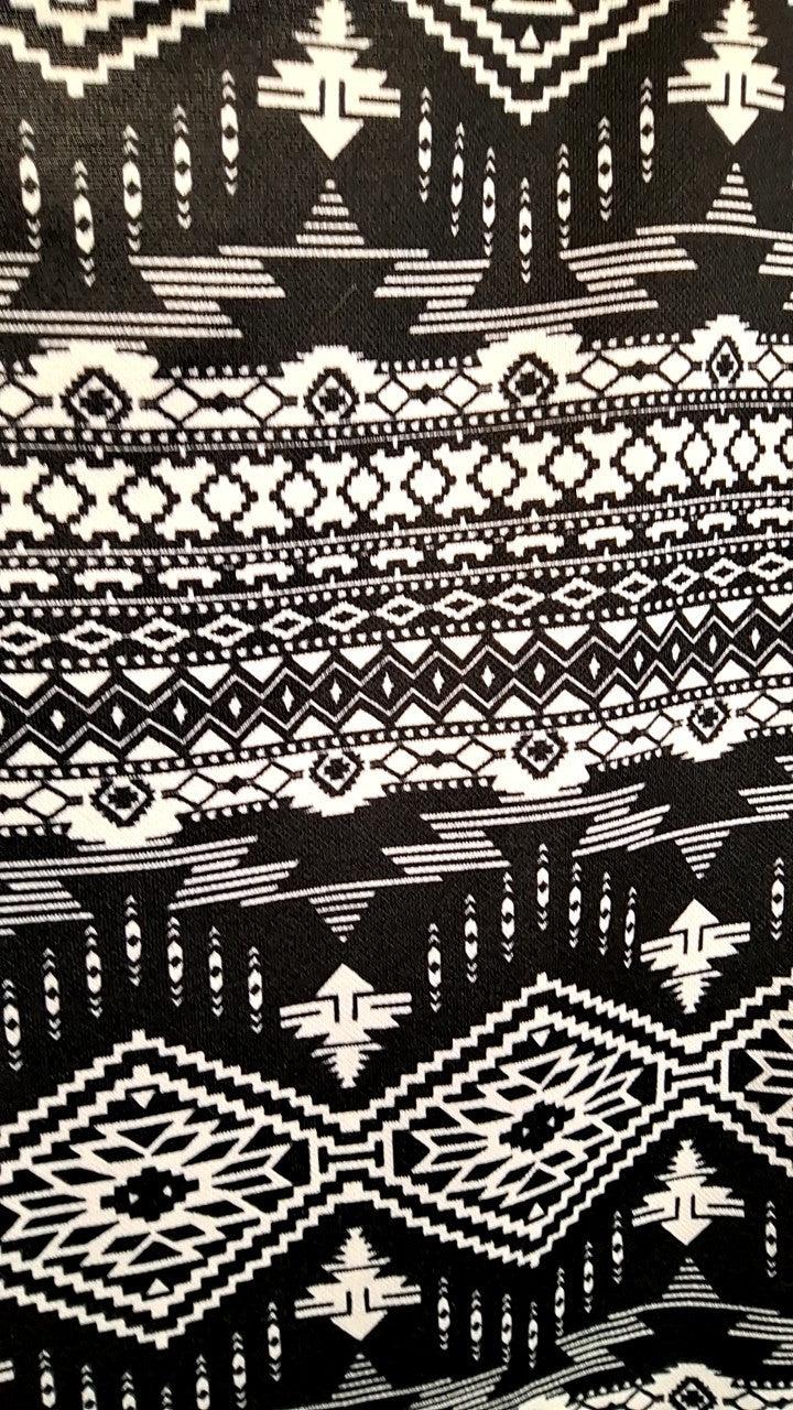 H&M Dress M Black and White