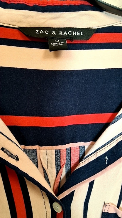 Zac & Rachel Shirt M Beige, Red, Navy Blue, Black