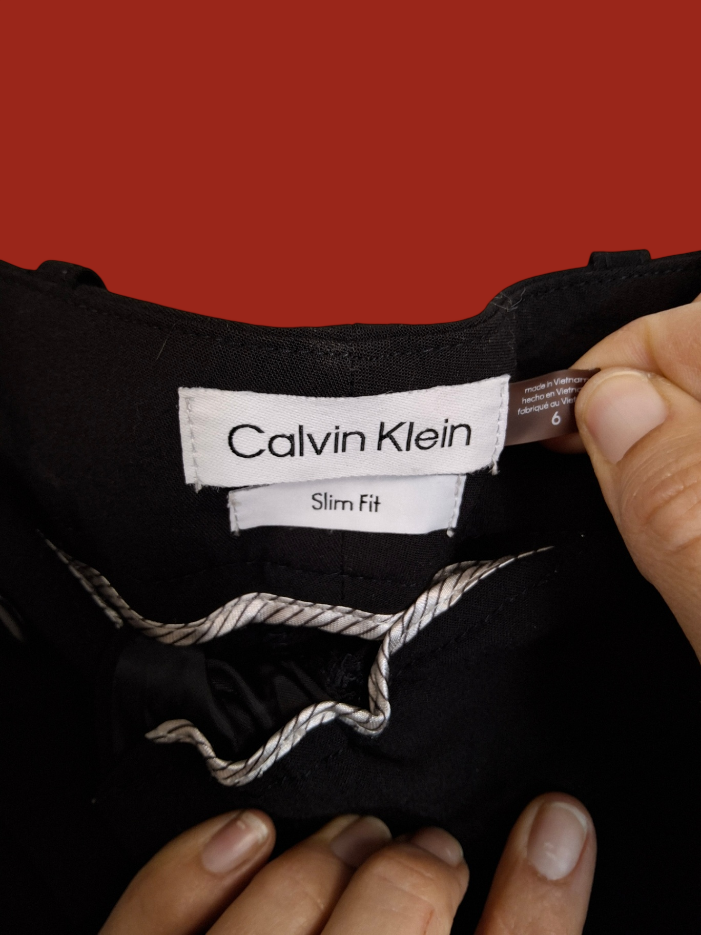 Calvin Klein Pants 6 Black