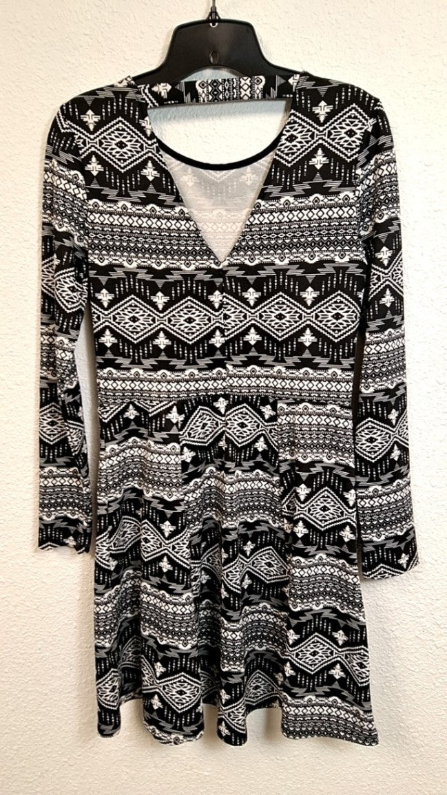 H&M Dress M Black and White