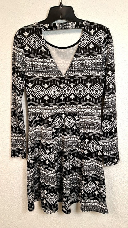 H&M Dress M Black and White