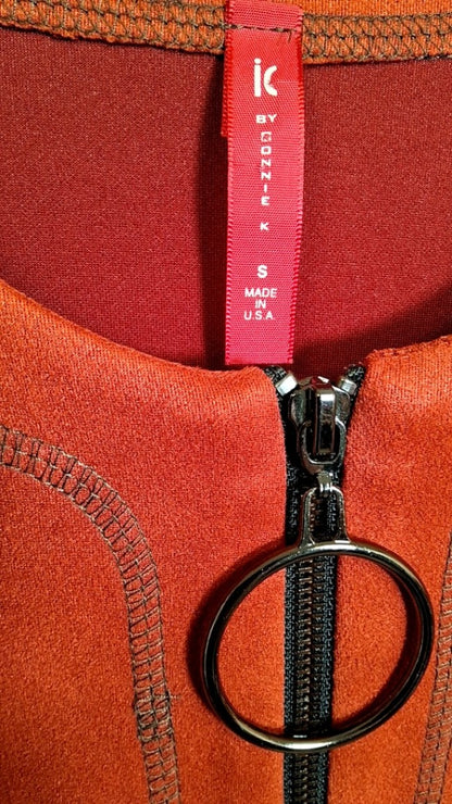 IC by Connie K Jacket S Rusty Orange