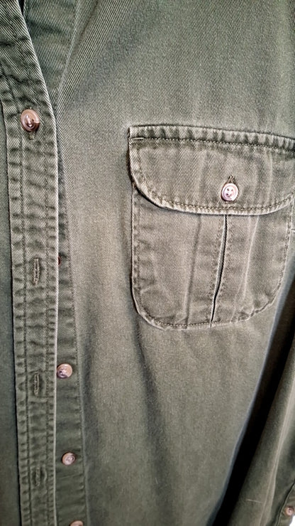 Merona Shirt L Green