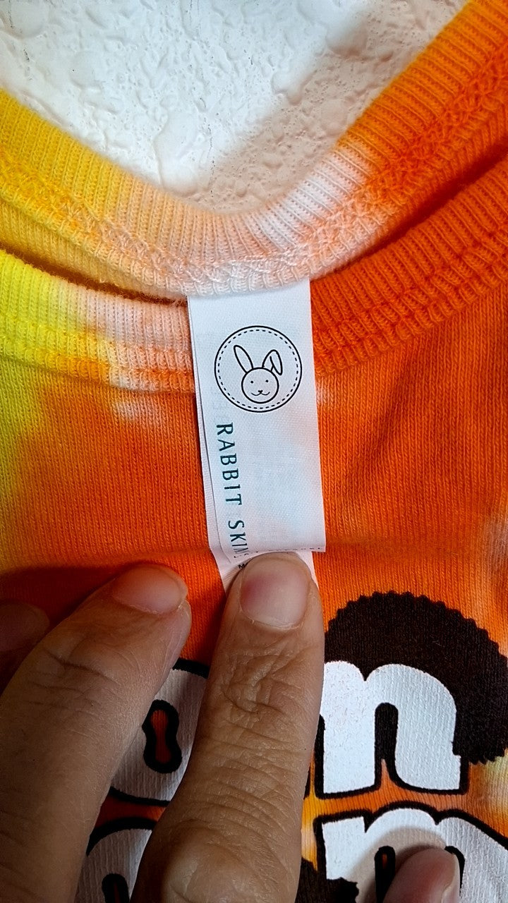 Rabbit Skins Onesie 12months Orange and Yellow