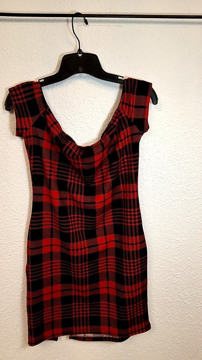 Shein Dress L Red and Black
