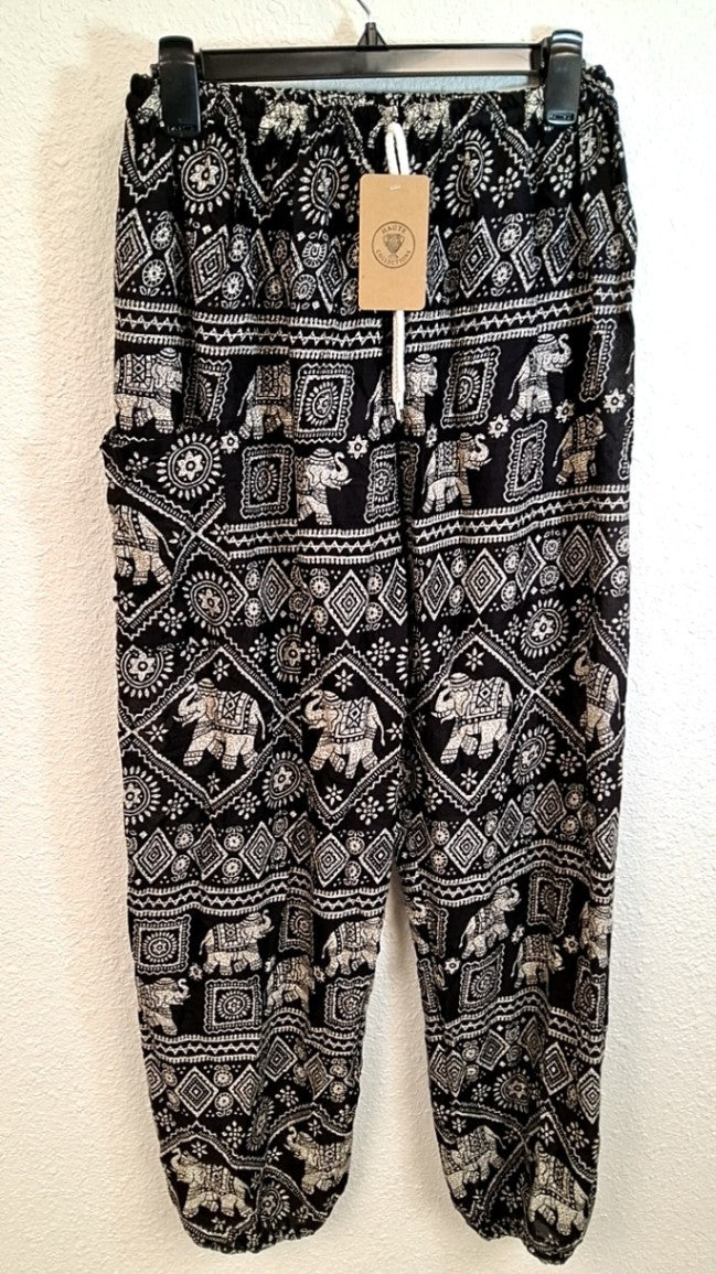 Haute Collections Pants M Black and White