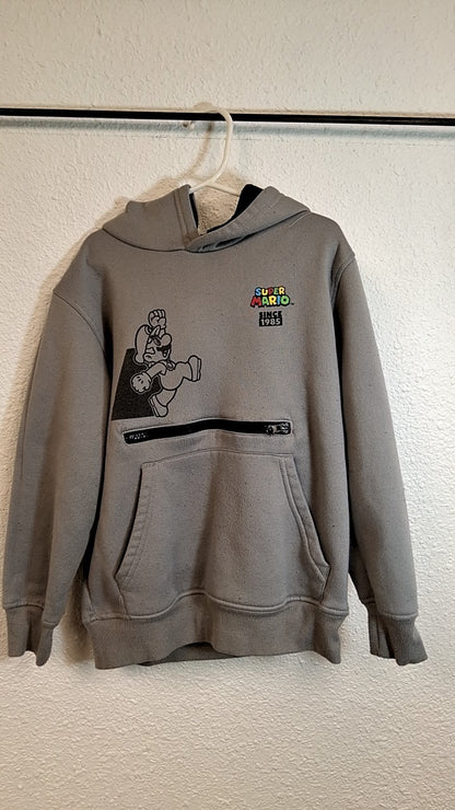 Super Mario Hoodie S Gray