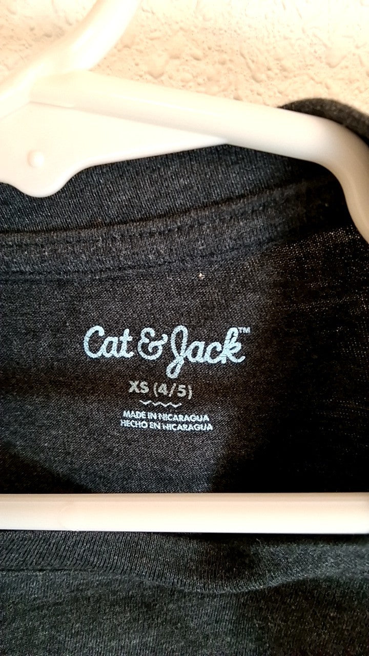 Cat & Jack T-Shirt XS (4/5) Black
