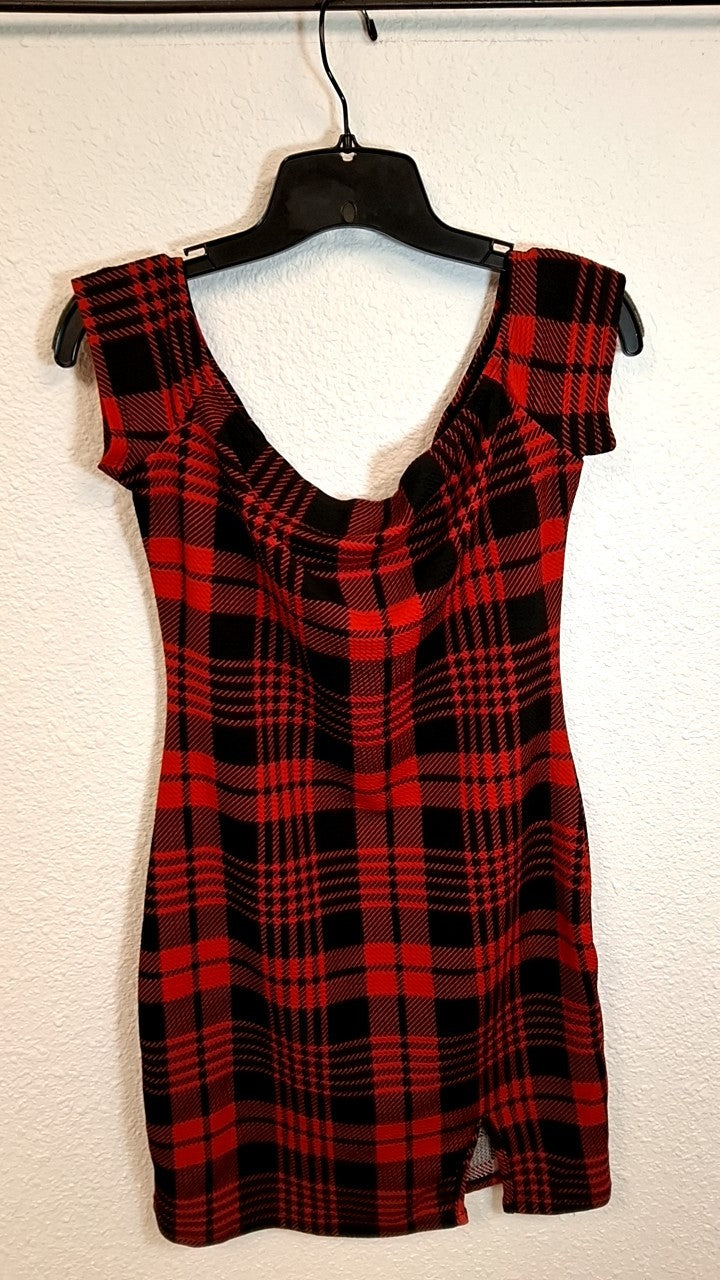 Shein Dress L Red and Black
