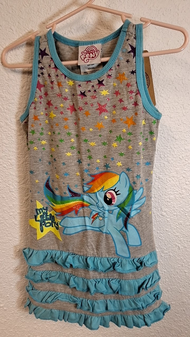 My Little Pony Dress XS (4/5) Gray with multicolor accents
