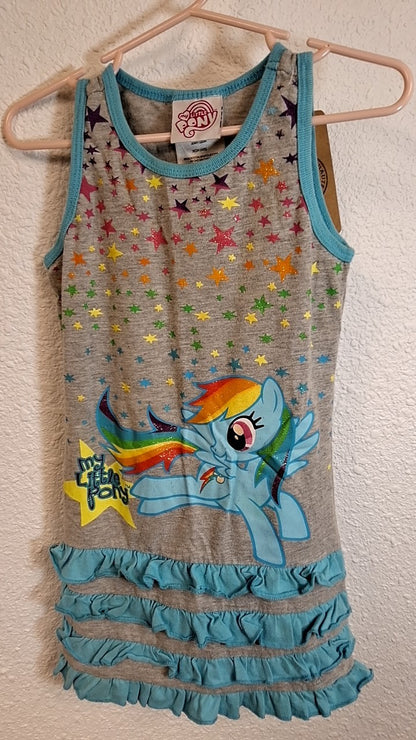 My Little Pony Dress XS (4/5) Gray with multicolor accents