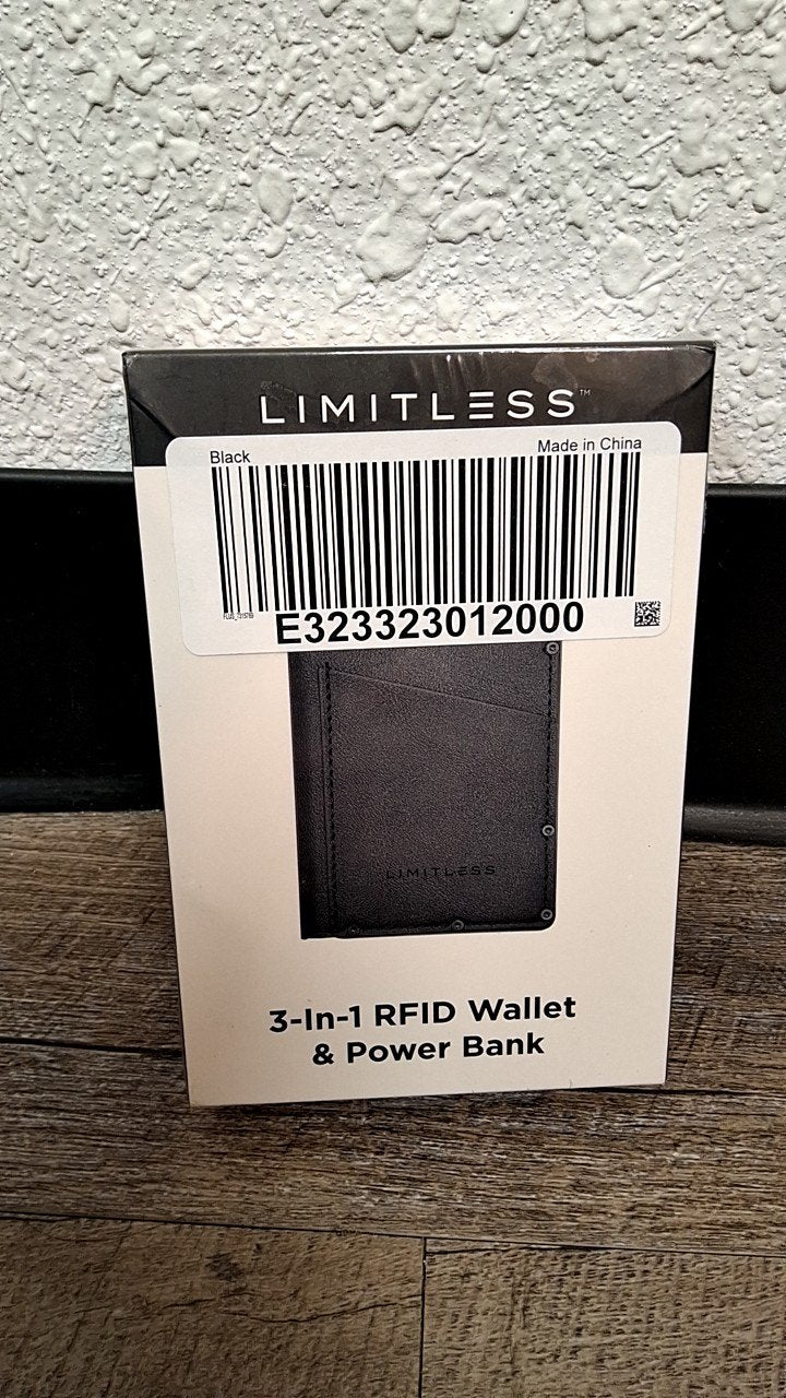 LIMITLESS 3-In-1 RFID Wallet & Power Bank
