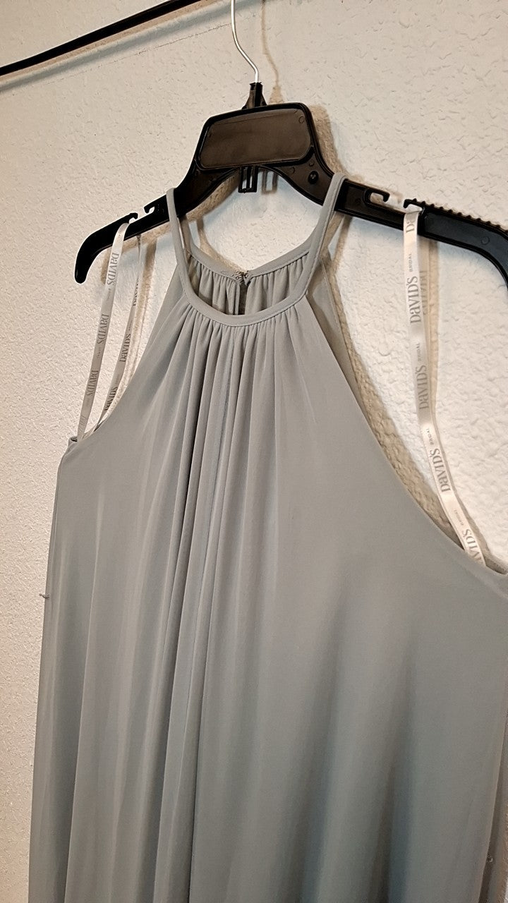David's Bridal Dress 8 Light Gray