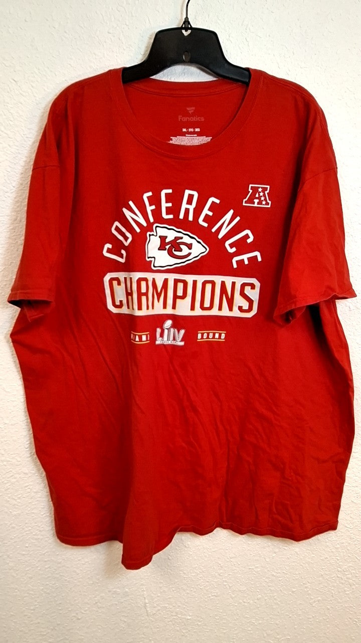 Kansas City Chiefs Fanatics T-Shirt 3XL Red