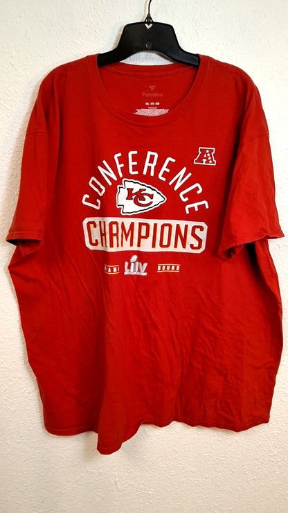 Kansas City Chiefs Fanatics T-Shirt 3XL Red