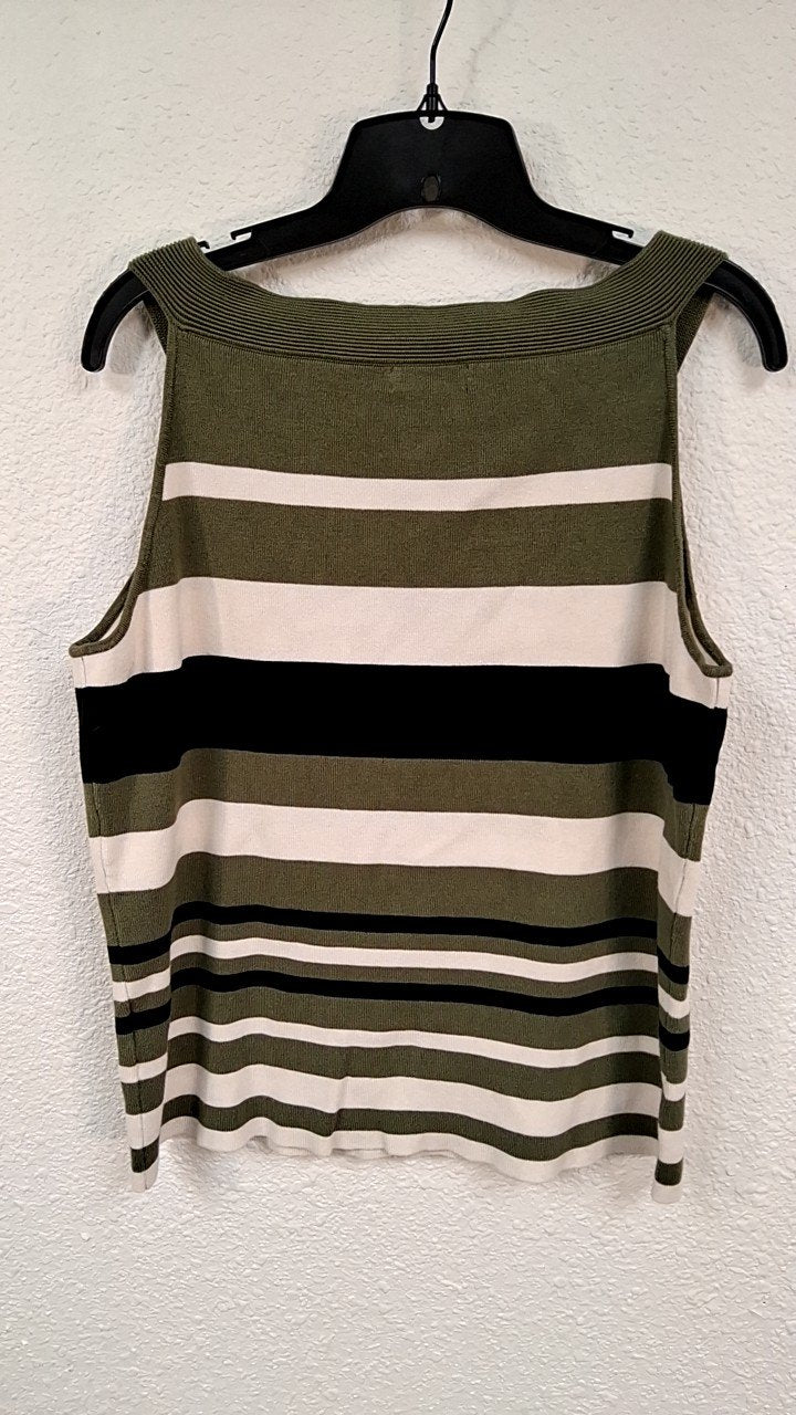 7th AVENUE Tank Top XL Green, White, Black