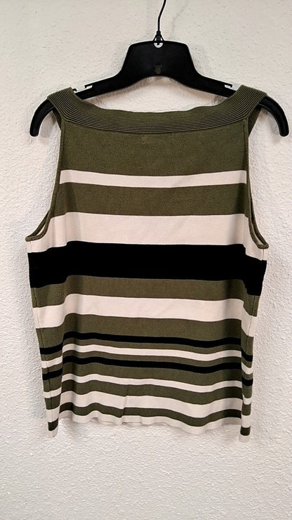 7th AVENUE Tank Top XL Green, White, Black