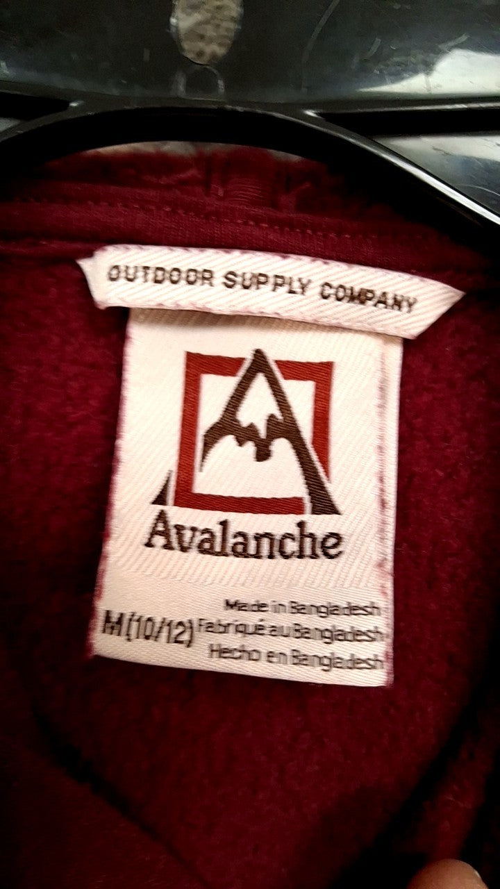 Avalanche Hoodie M(10/12) Red