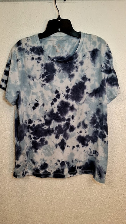 Danskin T-Shirt XL Blue Tie-Dye