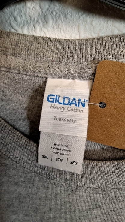 GILDAN T-Shirt 2XL Gray